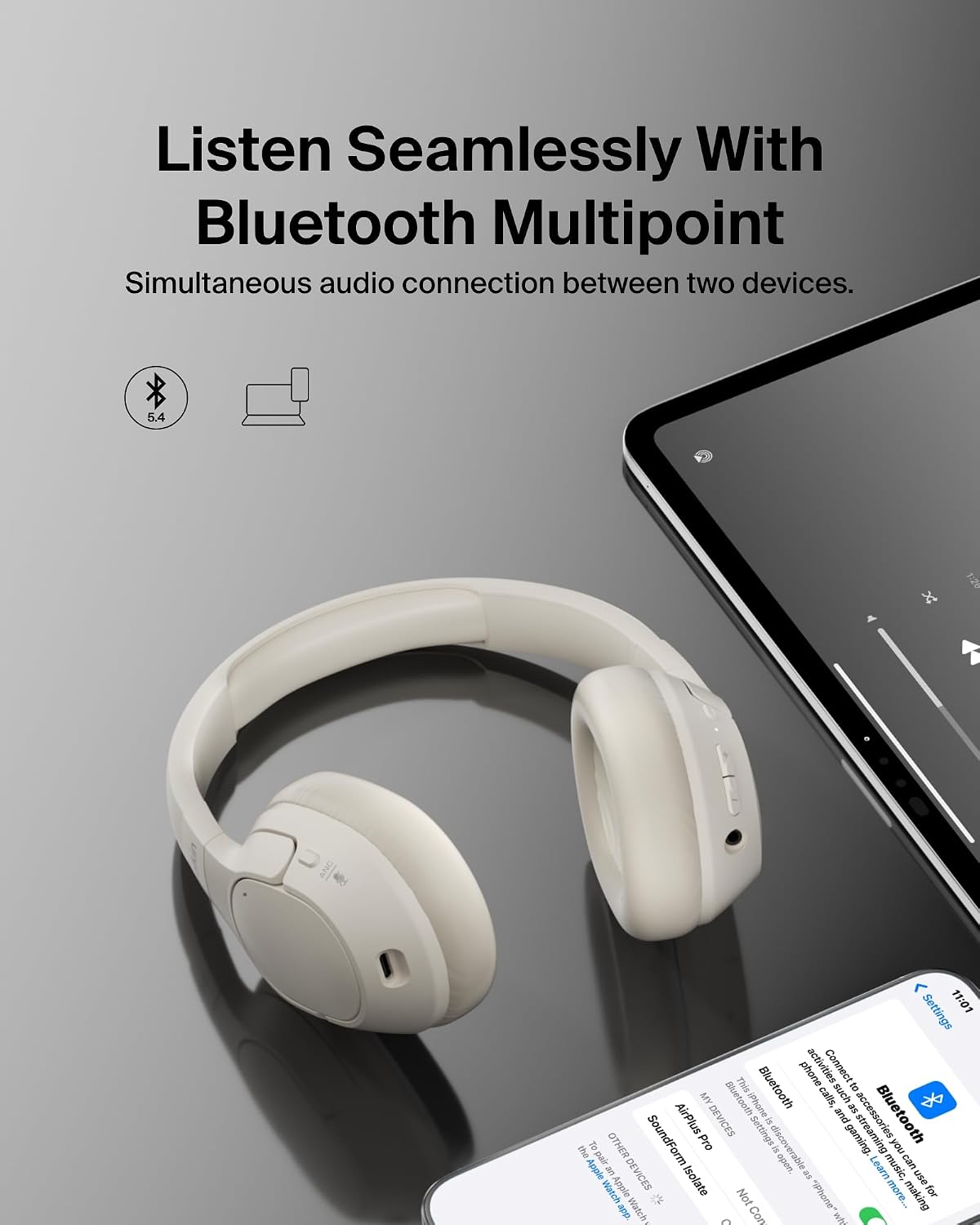 Thumbnail 6 de Belkin SoundForm Isolate Headphones