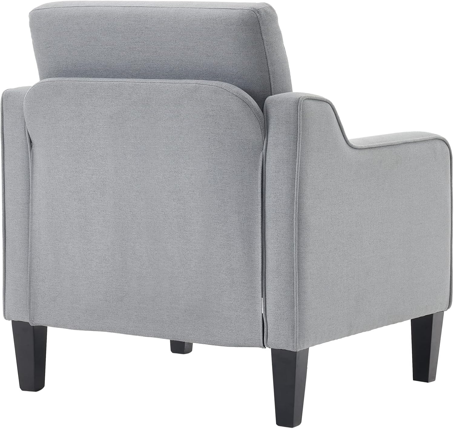 Thumbnail 5 de VINGLI Mid Century Modern Accent Chair in Light Grey Linen