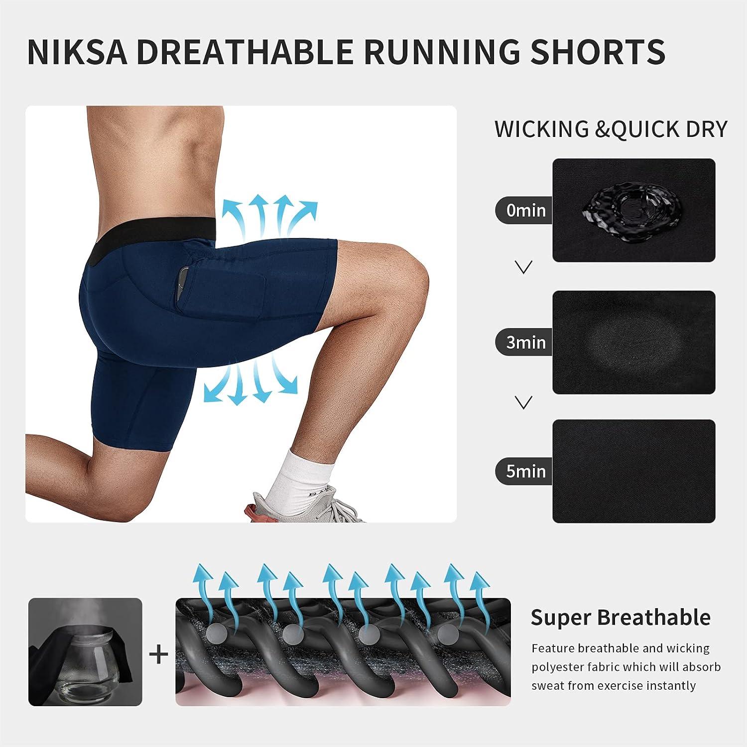 Detalle 2 de Niksa Compression Shorts Men 2/3 Pack
