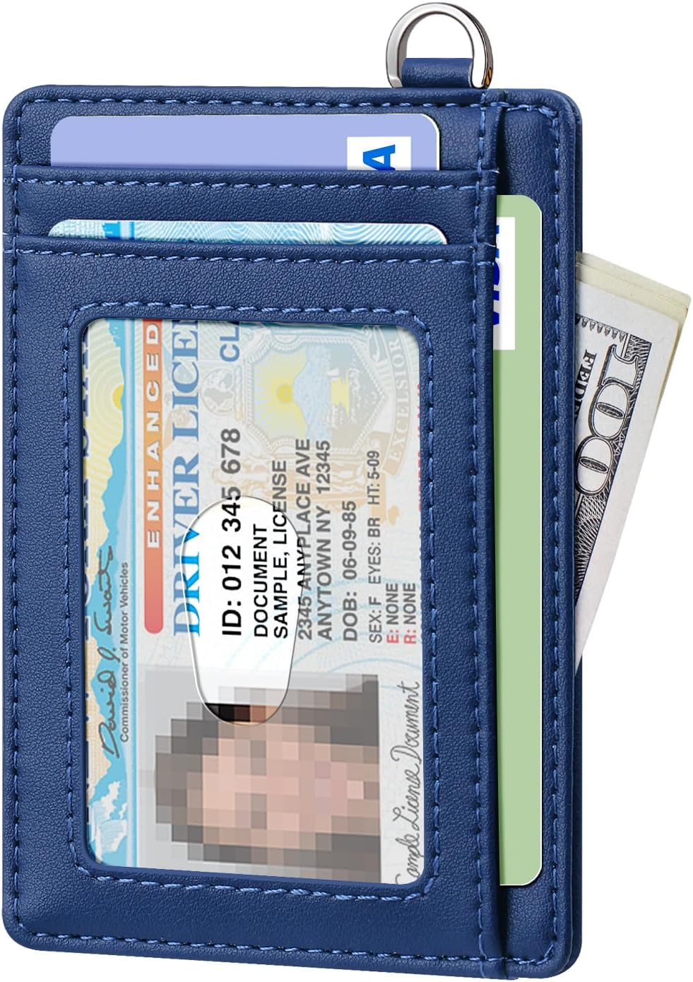 Thumbnail 1 de FurArt Portefeuille minimaliste fin avec blocage RFID, porte-cartes 8 emplacements