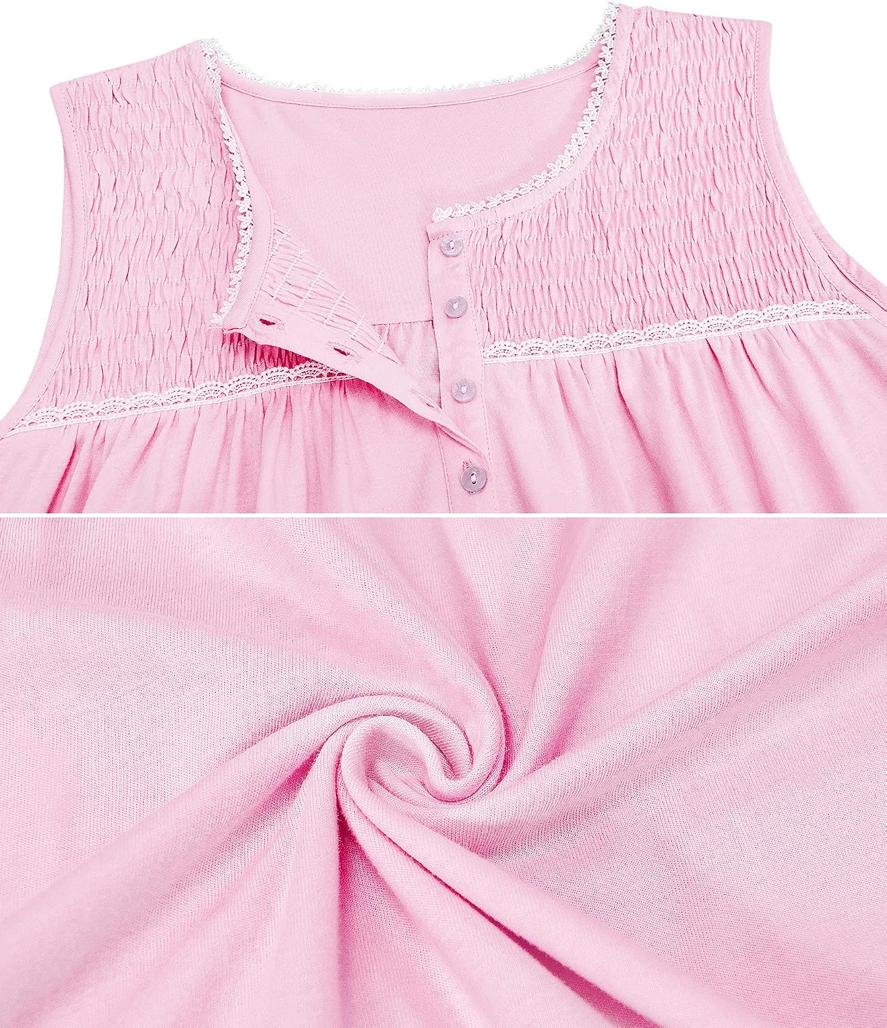 Detalle de IZZY TOBY Cotton Nightgown