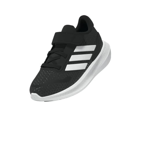 Thumbnail 13 de adidas Unisex niños RUNFALCON 5: zapatillas con Cloudfoam y cordones elásticos, Core Black/Cloud White