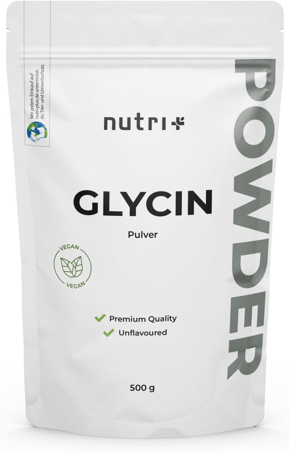 Detalle de Nutri + Glycin Pulver vegan 500 g