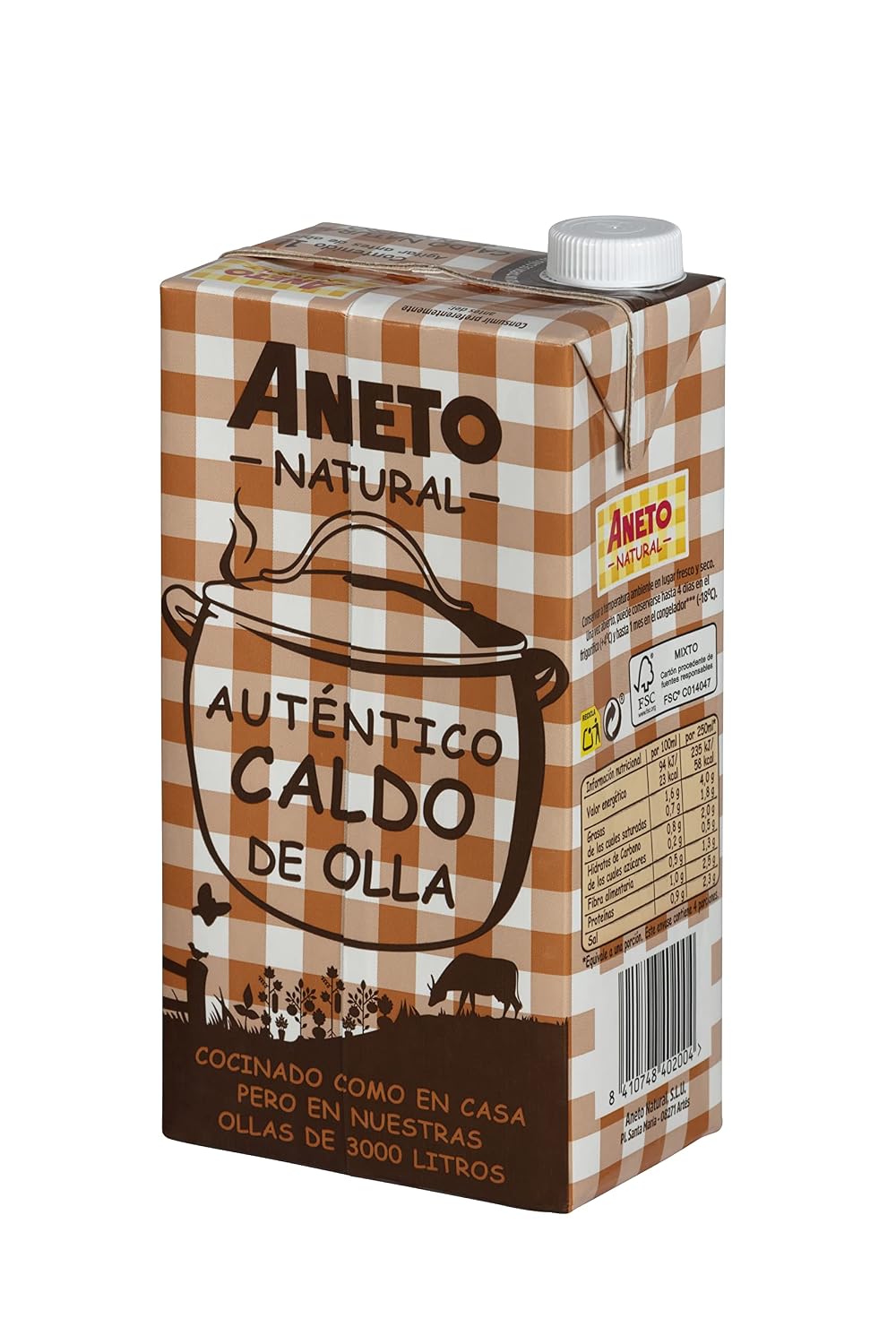 Thumbnail 2 de Aneto 100% Natural Caldo de Puchero – Karton 6 x 1L