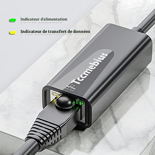 Thumbnail 7 de Tccmebius TCC-S20C Adaptateur Ethernet USB‑C vers RJ45 — 100 Mbps, plug-and-play