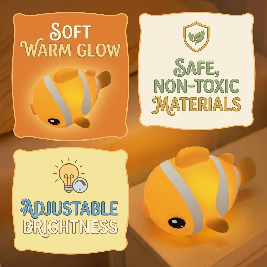 Thumbnail 3 de SAMALICAR Nachtlicht Clownfisch Dimmbar