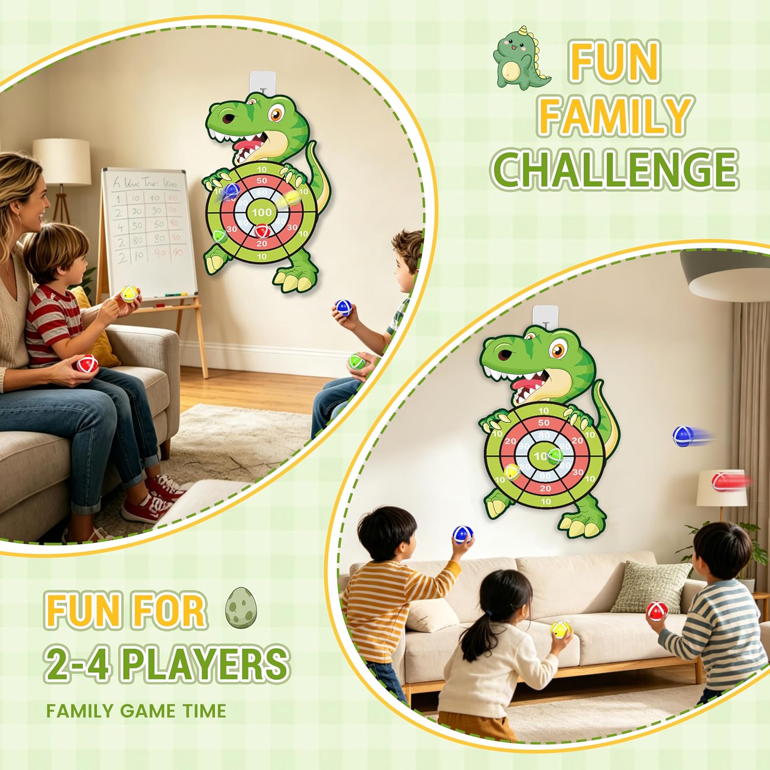 Thumbnail 4 de Dinosaur Dart Board 30" for Kids