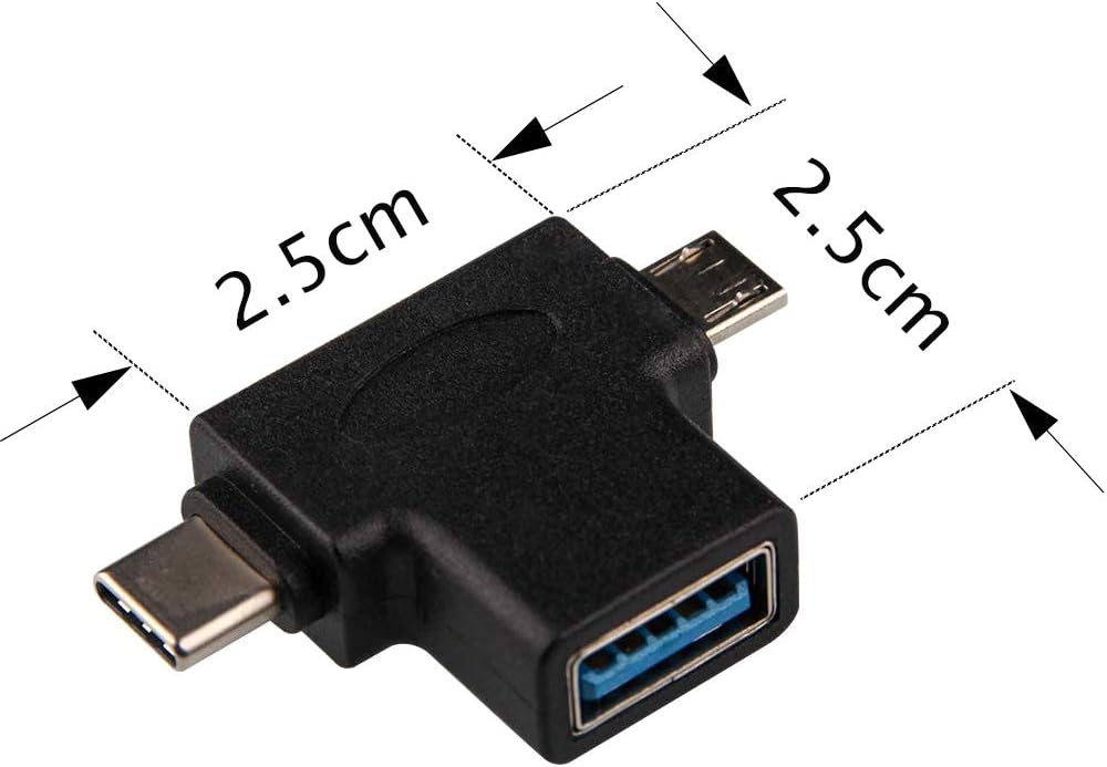 Thumbnail 4 de VMOJO 2-in-1 OTG Adapter (USB-C/Micro-USB auf USB-A 3.0) für Android & Tablets/PC – 2 Stück