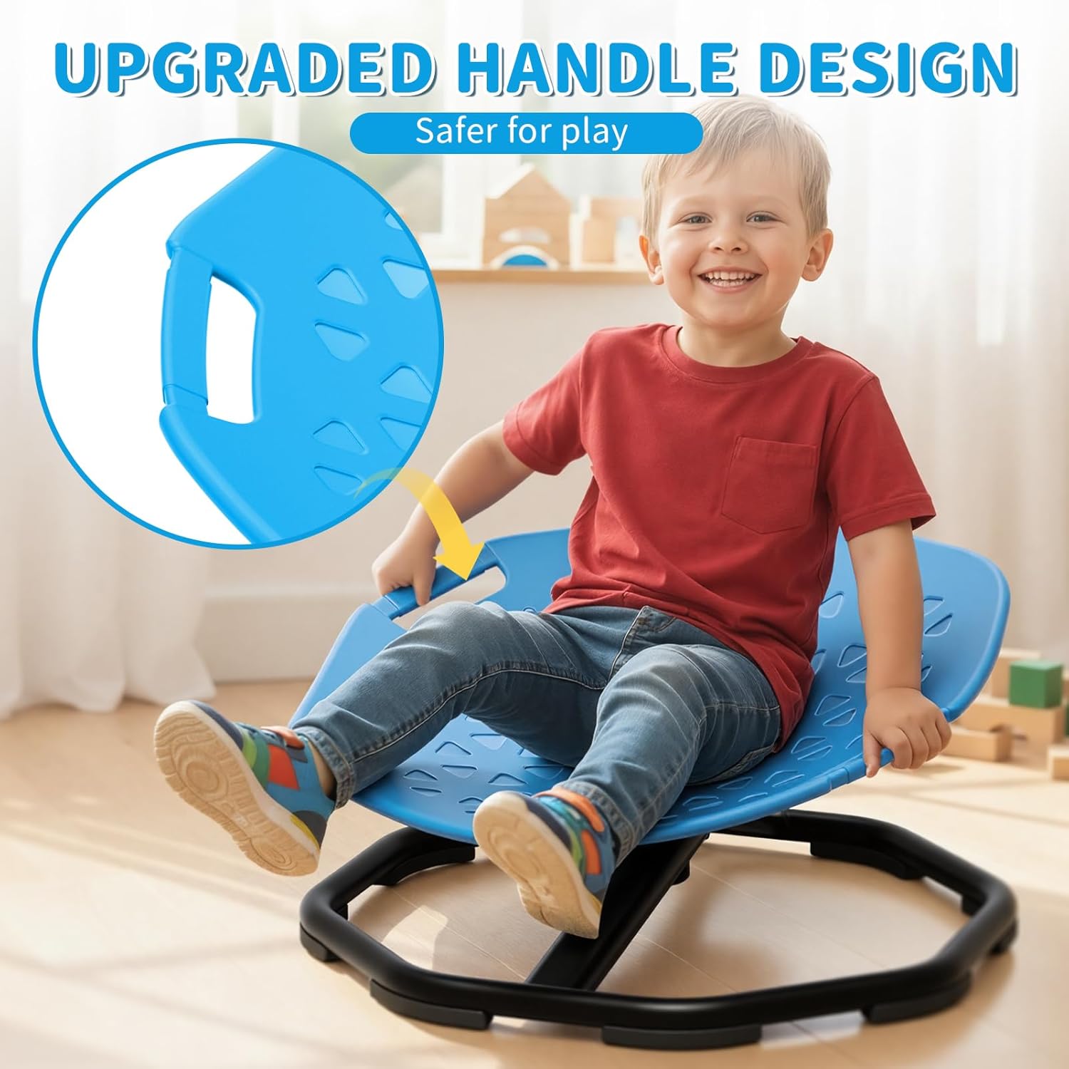 Thumbnail 2 de Pandapop Drehstuhl Kinder für Autismus – sensorischer Drehsessel mit verbessertem Sitzpanel, Griff und 360°-Rotation