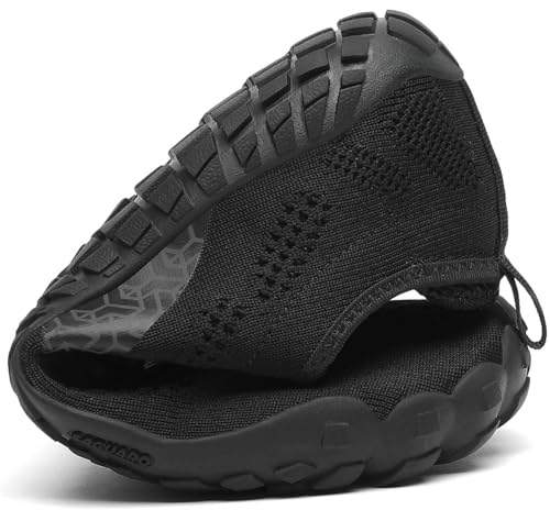 Thumbnail 7 de SAGUARO zapatillas minimalistas de trail running descalzo (negro) para hombre/mujer, talla 47 EU