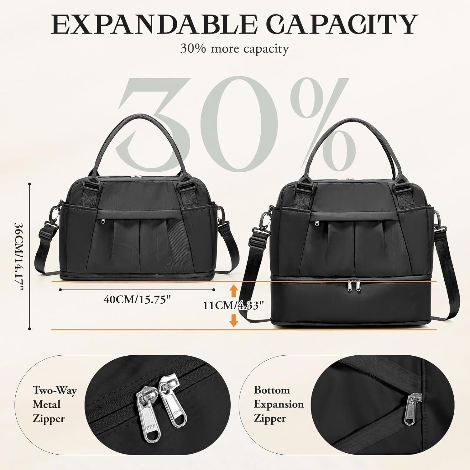 Thumbnail 3 de Ryanair Underseat Cabin Bag with Expansion, Wet Pocket and Shoe Compartment (40x30x20 cm)