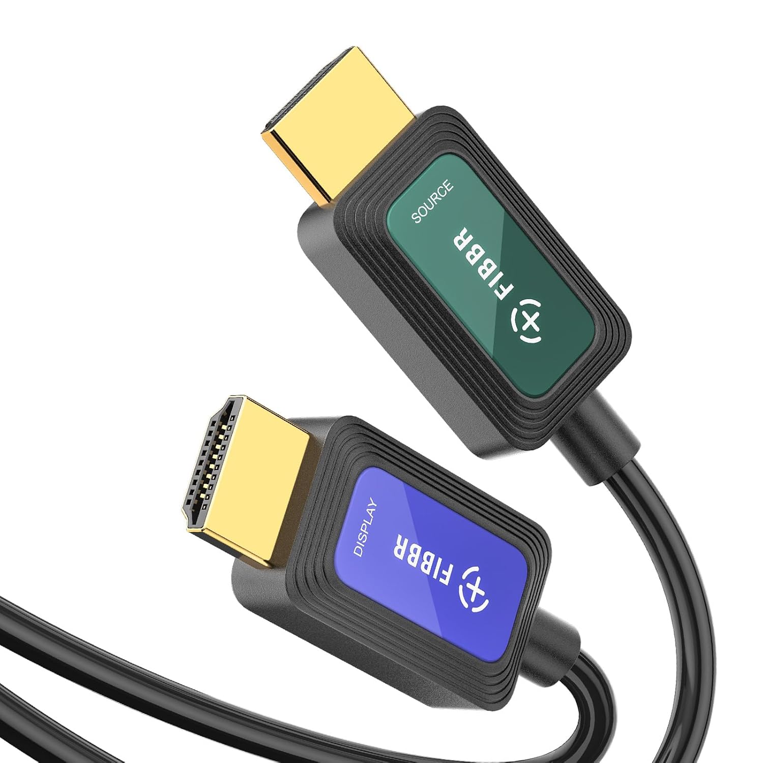 Detalle de Fiber Optic HDMI Cable 50 ft (HDMI 2.1) — 8K/4K Ultra Long, 48Gbps, VRR, ALLM, eARC, HDR