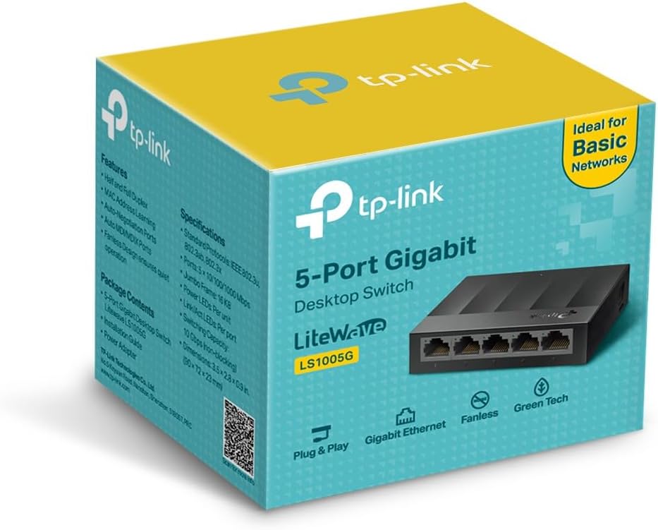 Thumbnail 2 de TP-Link LS1005G 5-Port Gigabit Switch