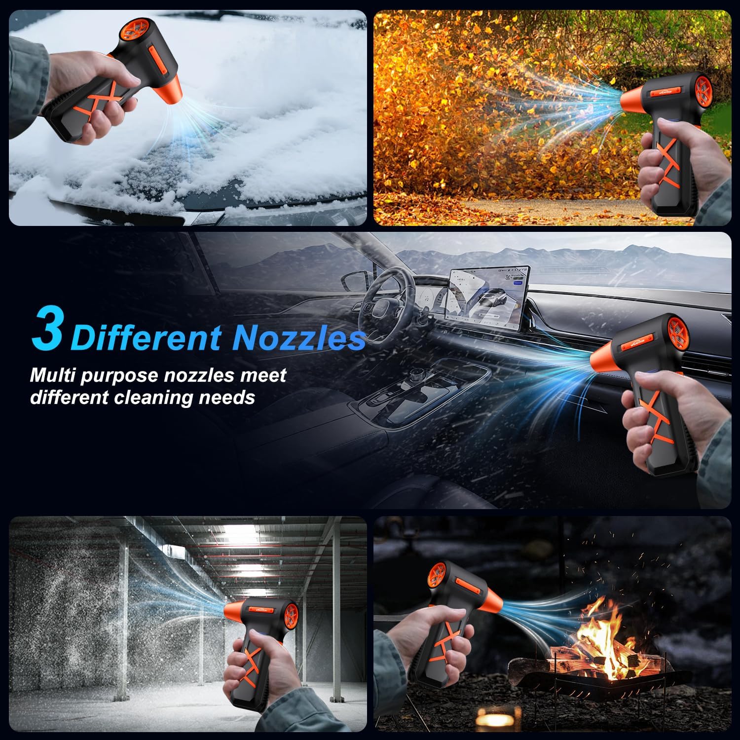 Thumbnail 4 de WHATOOK Electric Compressed Air Duster 250000 RPM