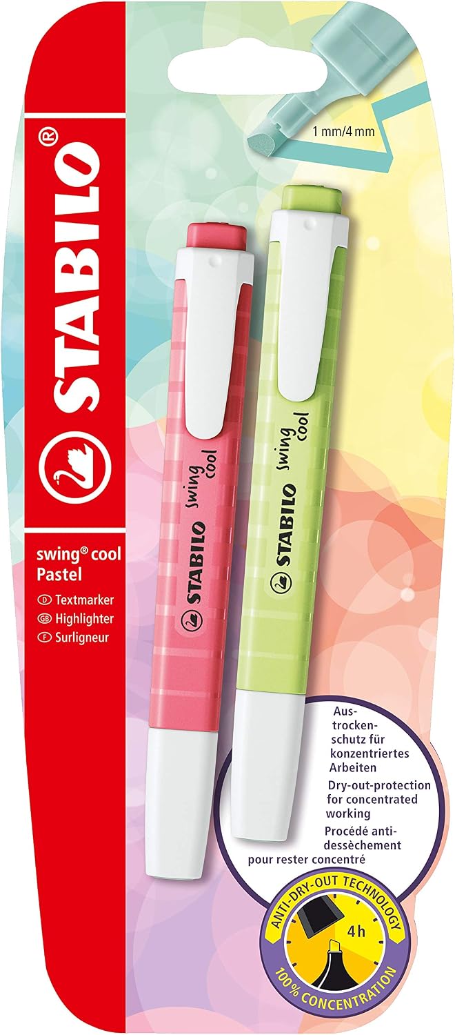 Detalle de STABILO Textmarker swing cool Pastel – 6er Pack