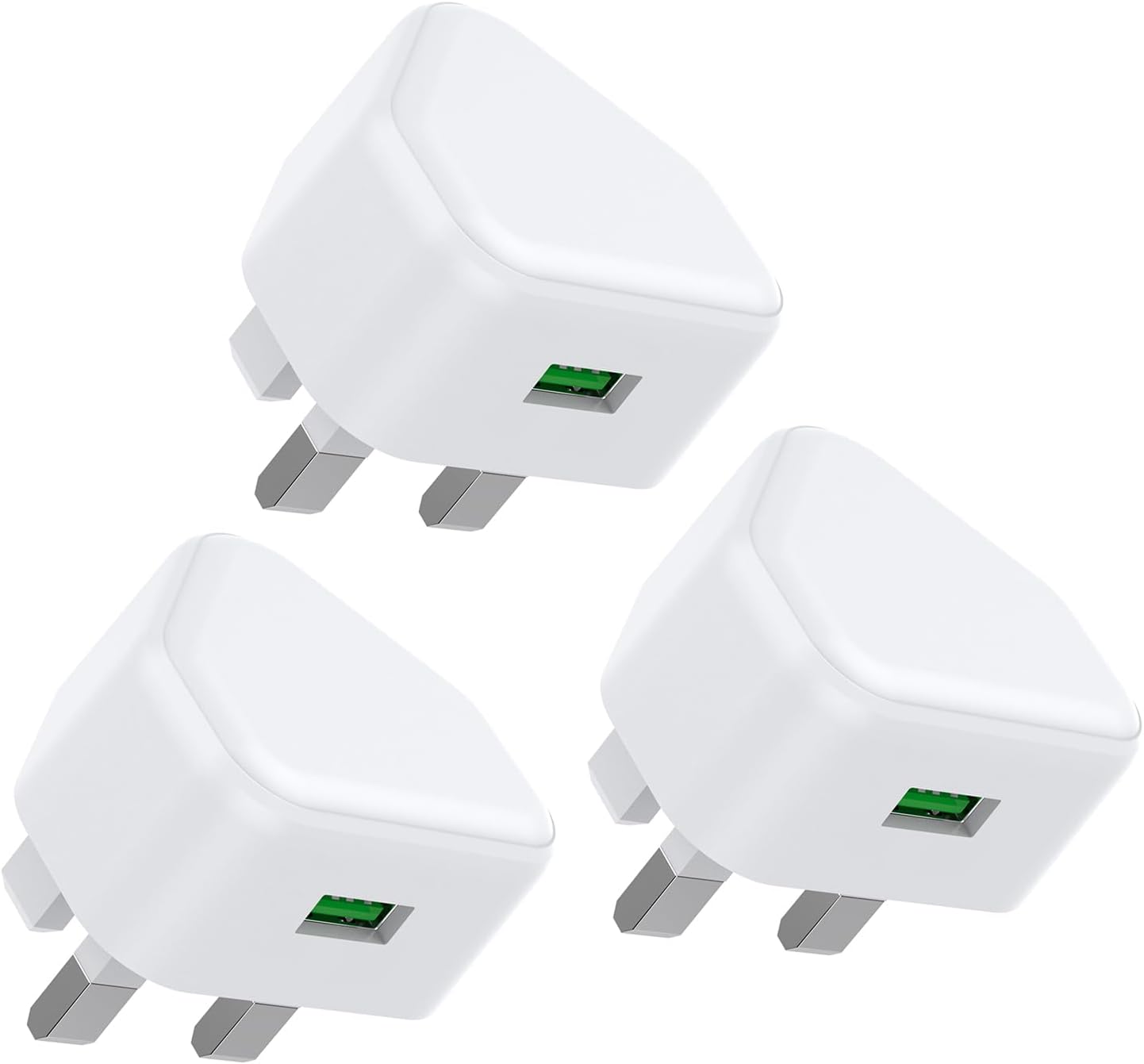 Detalle de USB Charger Plug Adaptor 4 pack 5V 1A 🔌