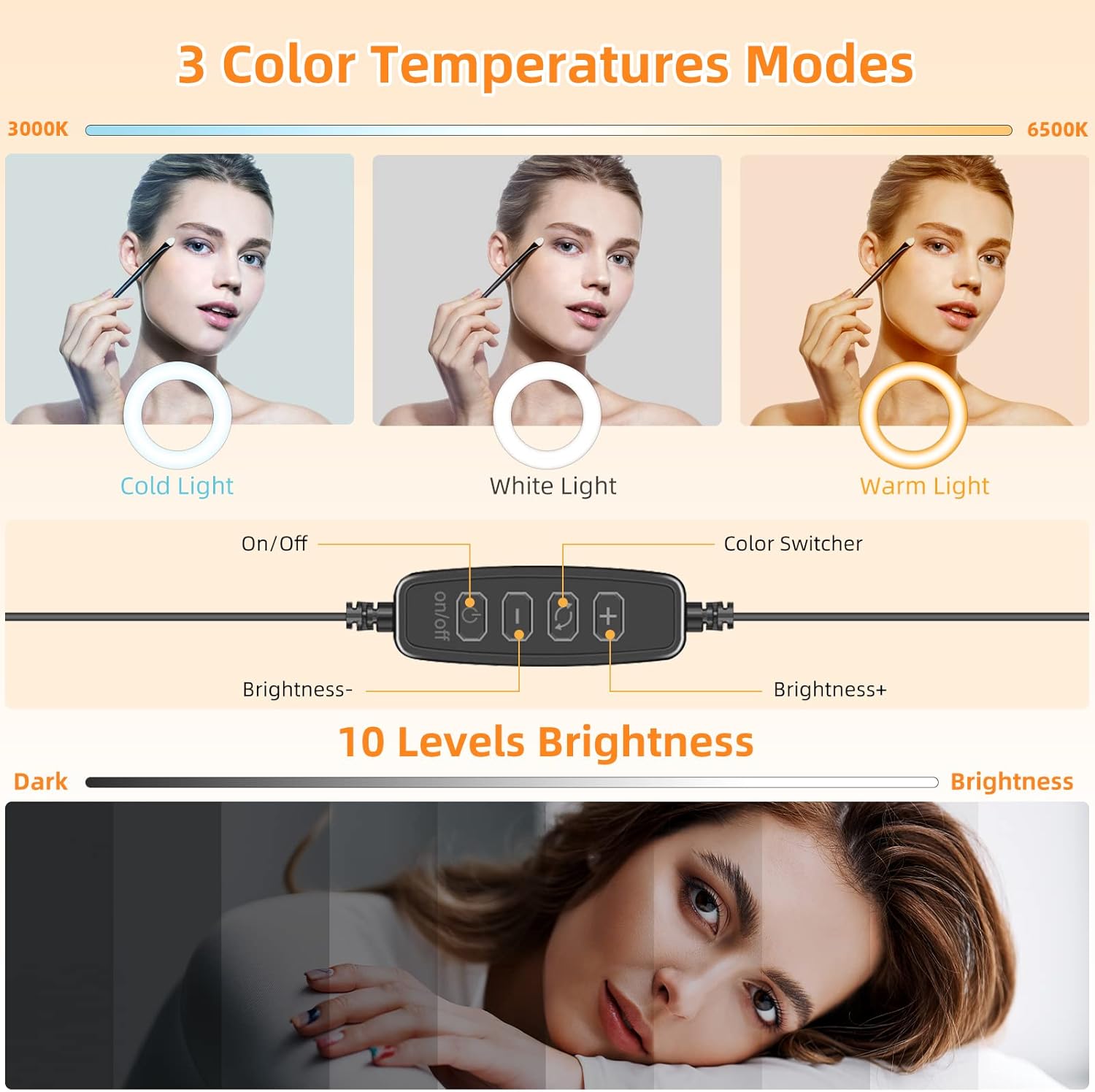 Thumbnail 4 de 2 Pack 5" Laptop Ring Light with 30 Modes