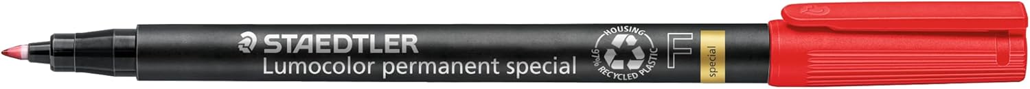 Detalle de Staedtler Lumocolor Lot de 10 feutres permanents Rouge