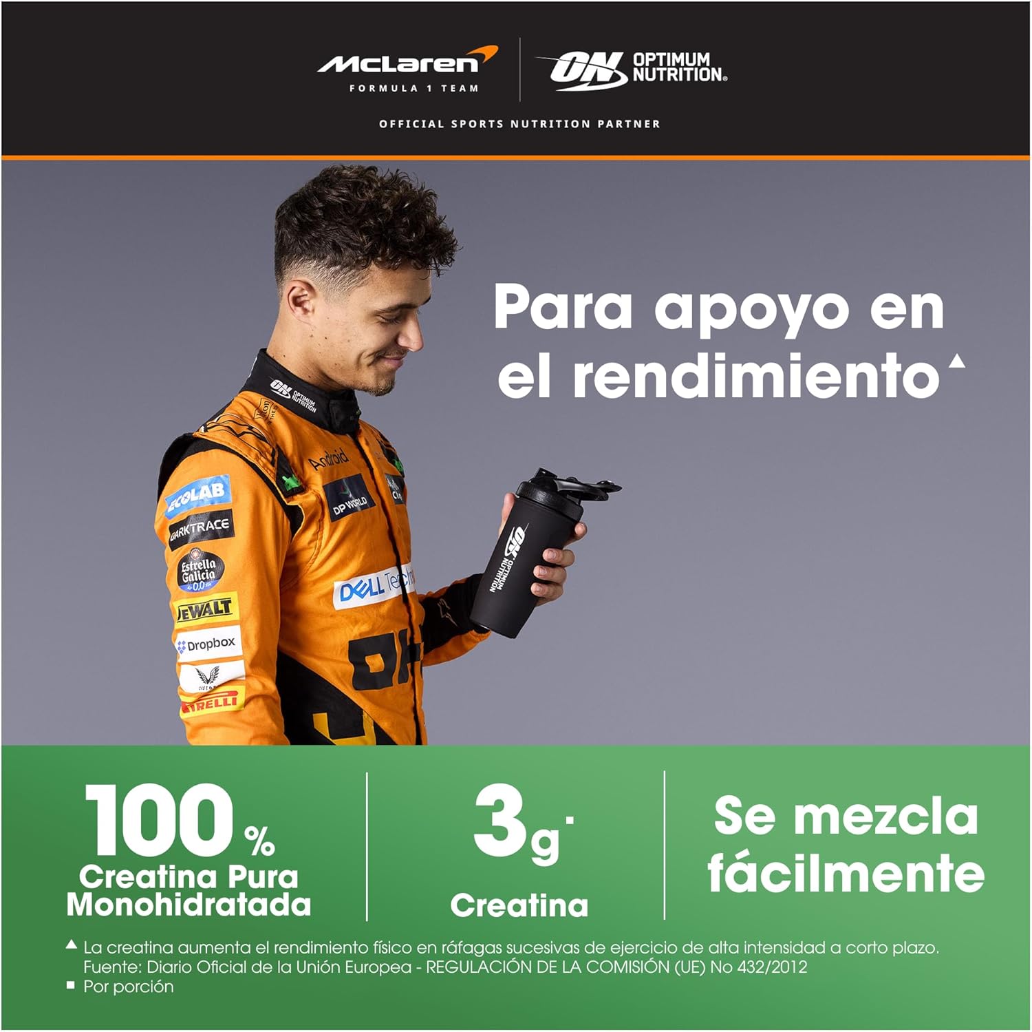 Detalle de Optimum Nutrition Creatina Micronizada 317 g