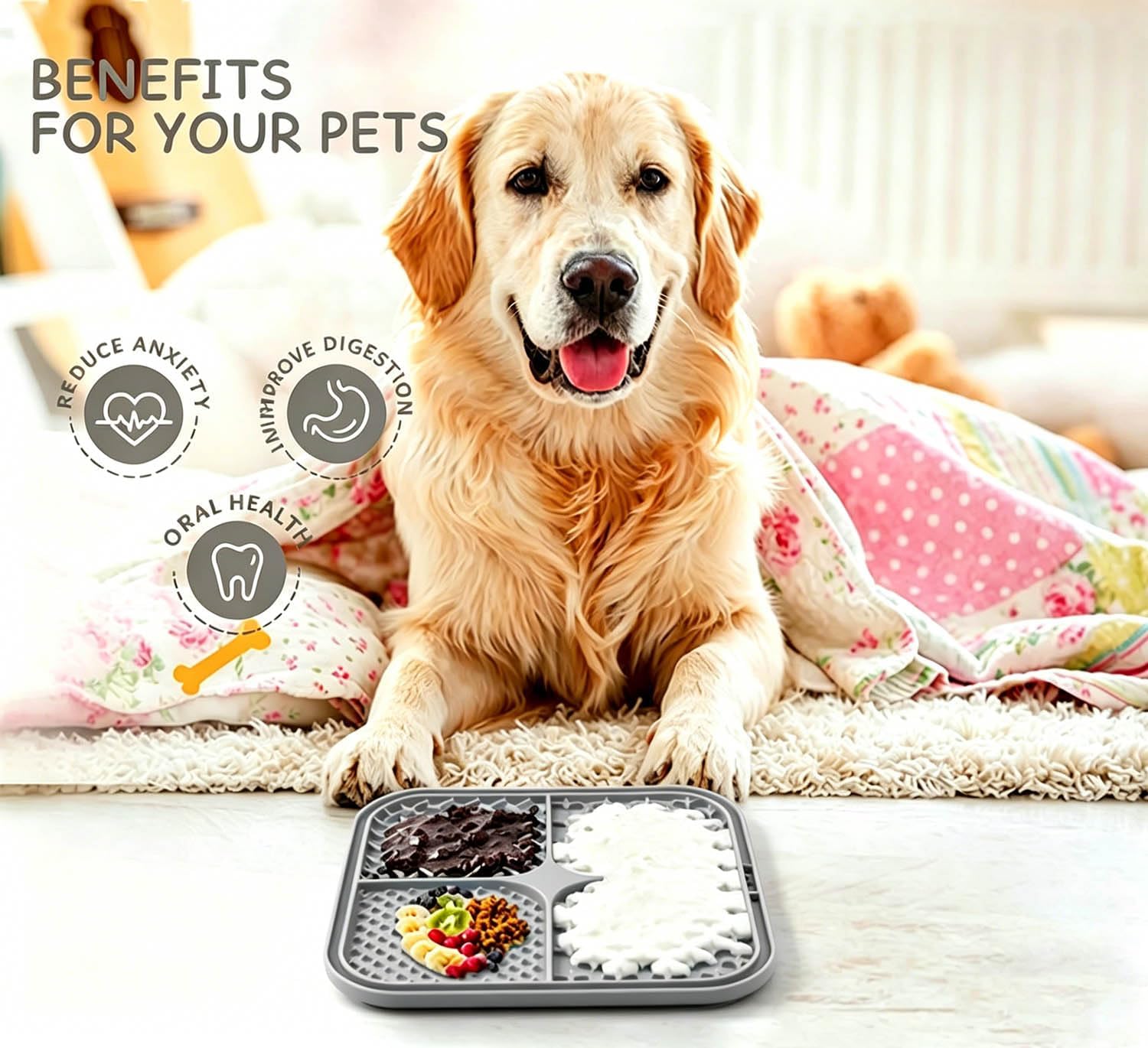 Detalle de Azxb dog and cat licking mat, 20 × 20 cm
