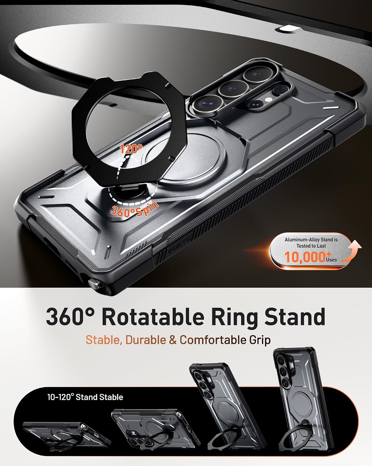 Thumbnail 2 de S26 Ultra Case with 360° MagSafe Stand