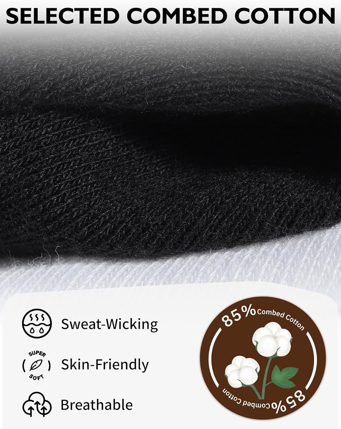 Detalle 2 de CLOSEMATE crew socks 5 pairs cotton