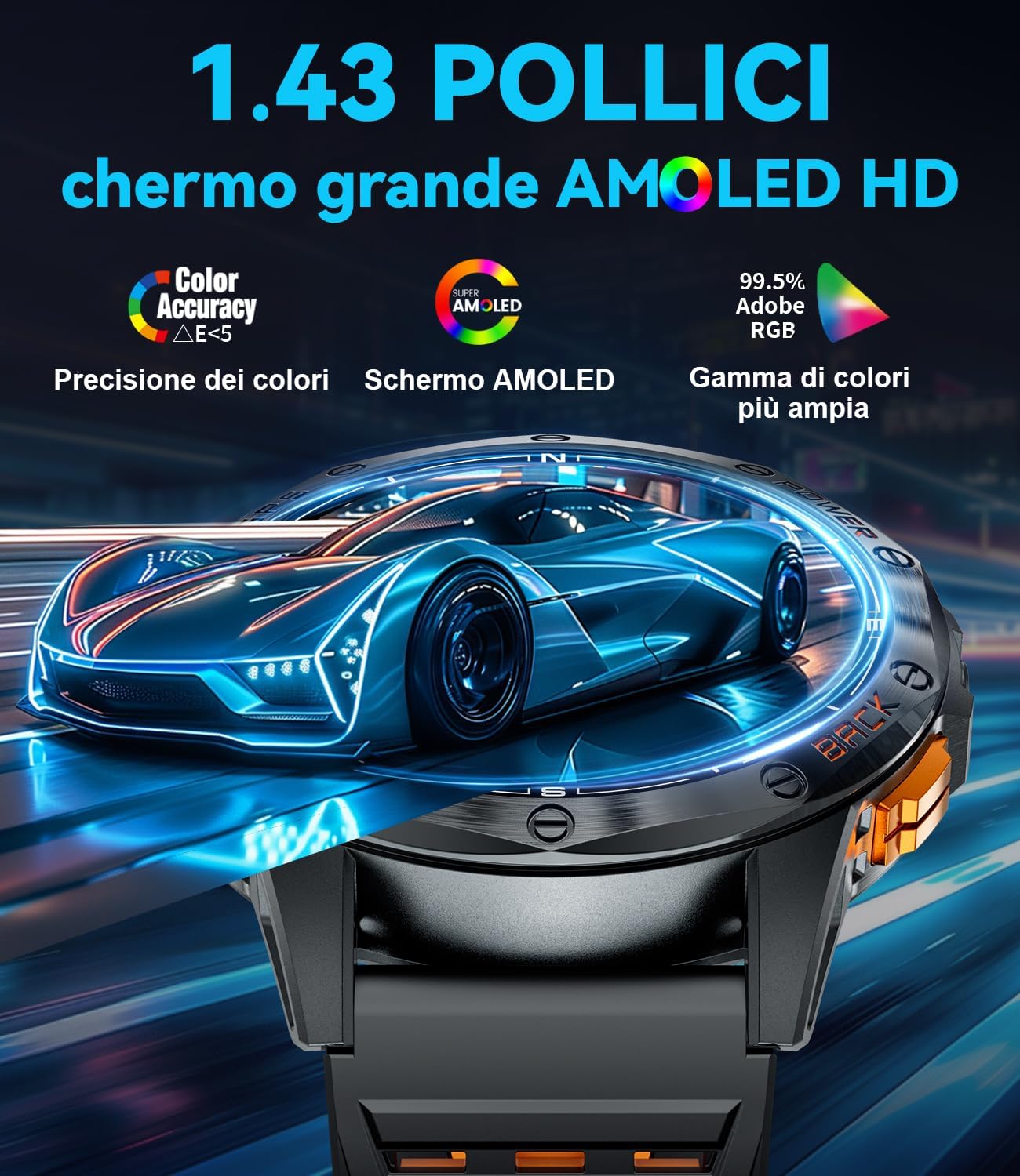 Thumbnail 6 de LIGE Smartwatch Uomo DM1-H: GPS, Bussola, Altimetro e Chiamate Bluetooth per Avventure e Fitness