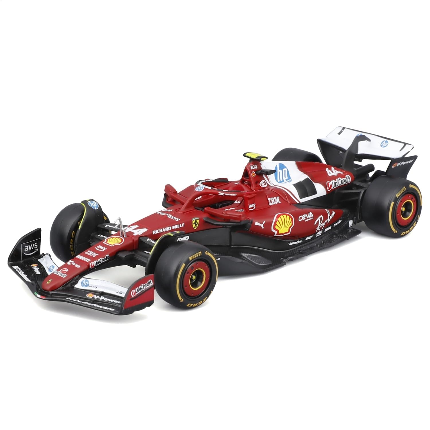 Thumbnail 6 de Bburago PitPass F1 Ferrari SF-25 #44 Hamilton – zestaw Pit Stop 1:43