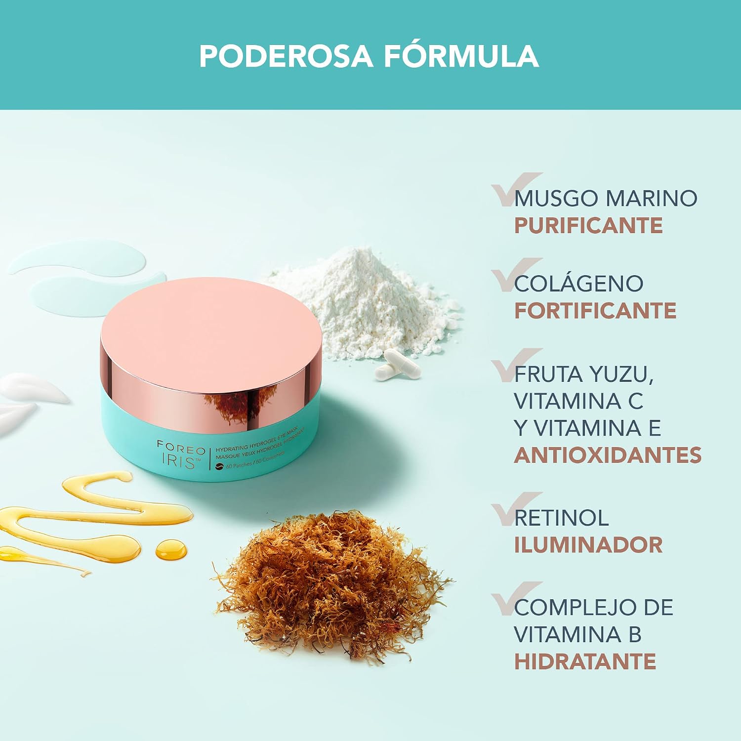 Detalle de FOREO IRIS Parches Ojos 60 unidades