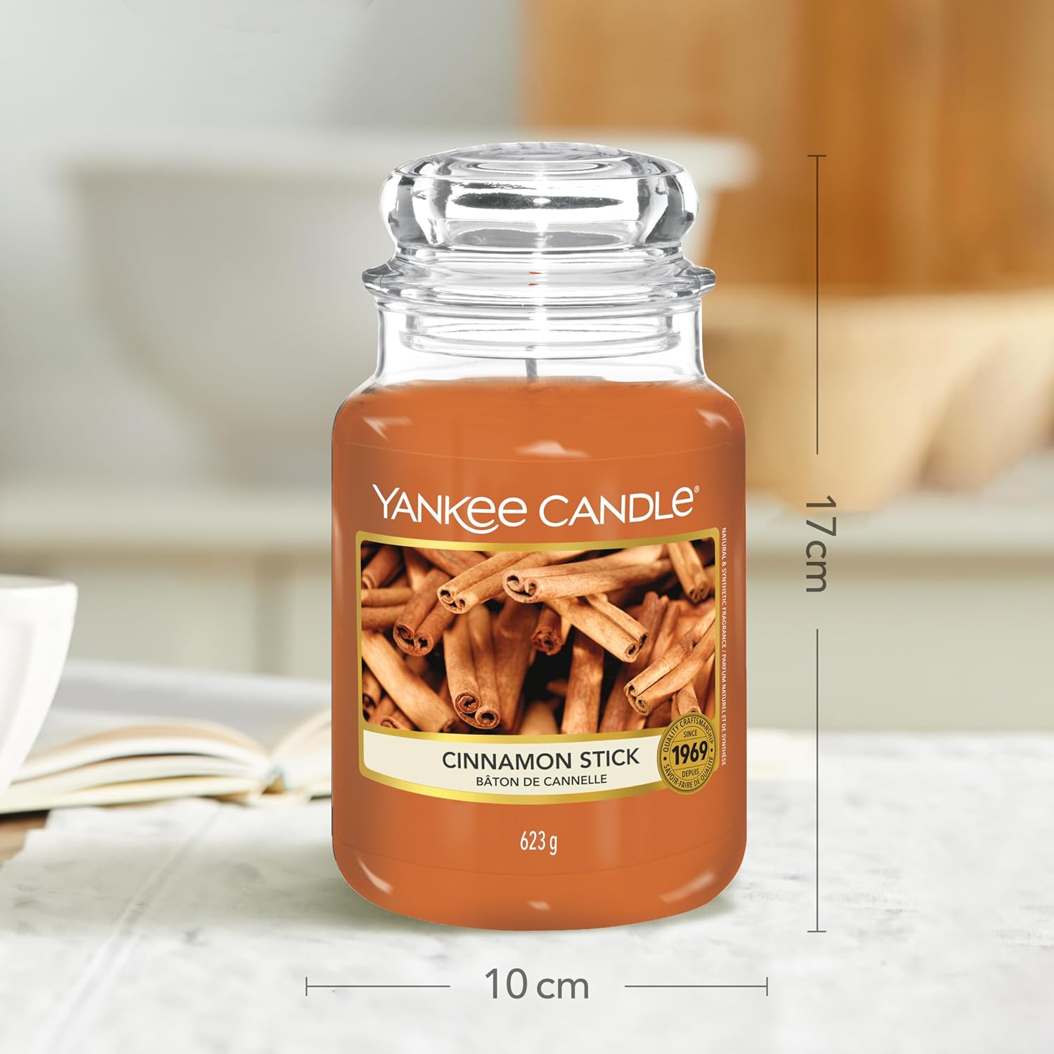 Thumbnail 2 de Yankee Candle Candela profumata in giara grande alla cannella (bastoncino di cannella) con durata fino a 150 ore
