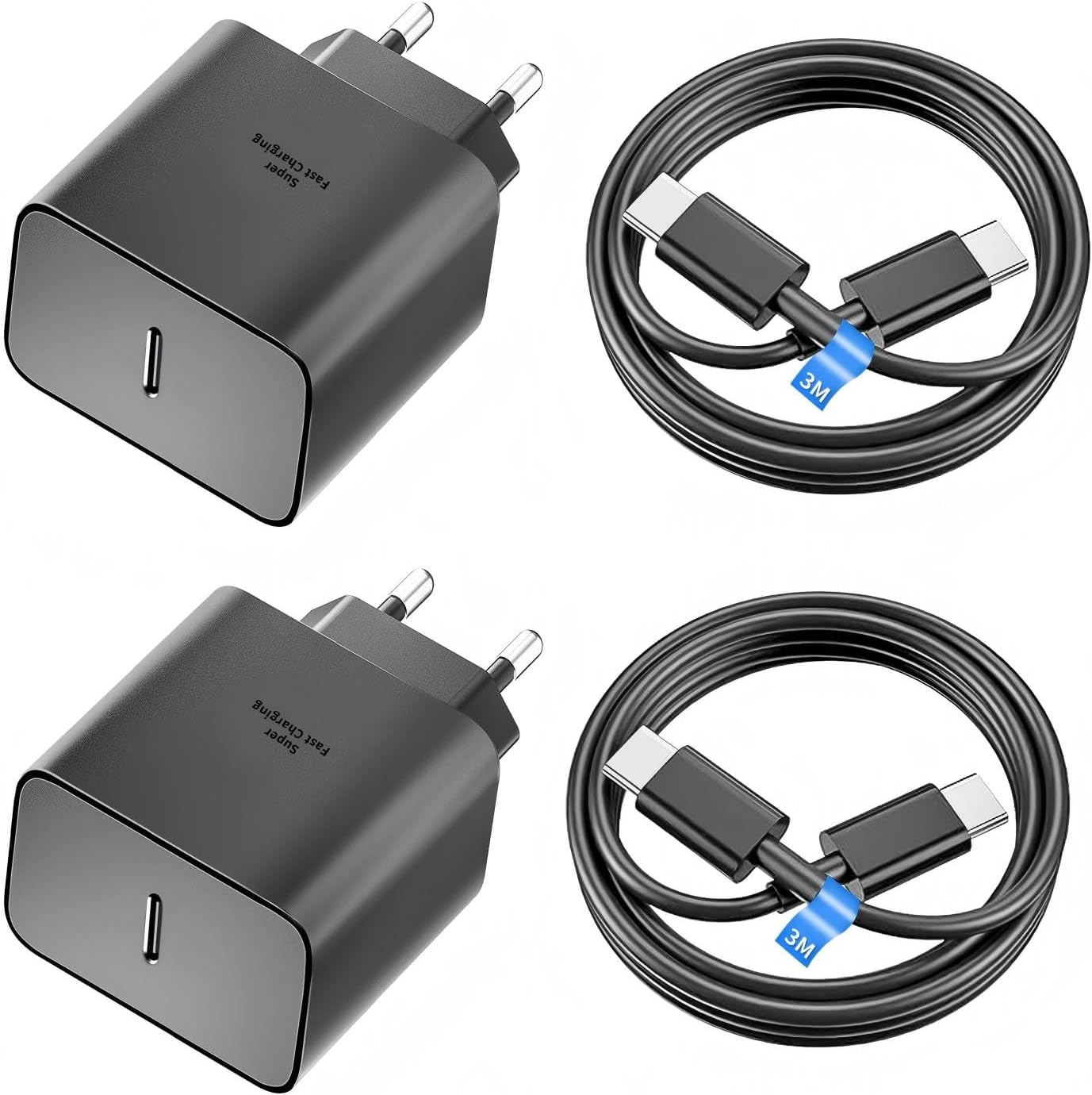 Detalle 2 de Heboen 45 W USB-C-laddare med 2 m kabel och stöd för snabbladdning