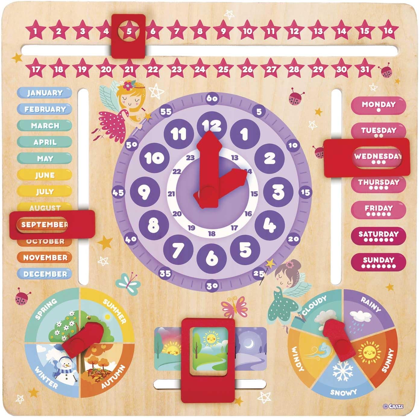 Thumbnail 3 de CRAZE English Learning Clock for Kids