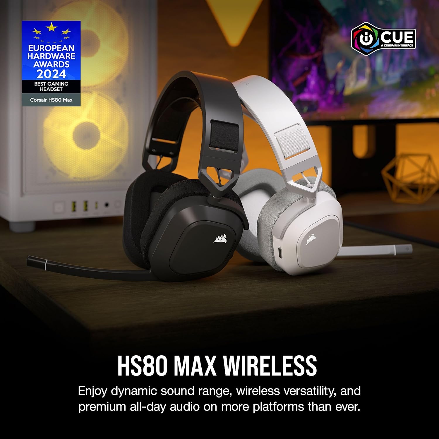Thumbnail 1 de Corsair HS80 MAX Wireless Multiplatform Gaming Headset