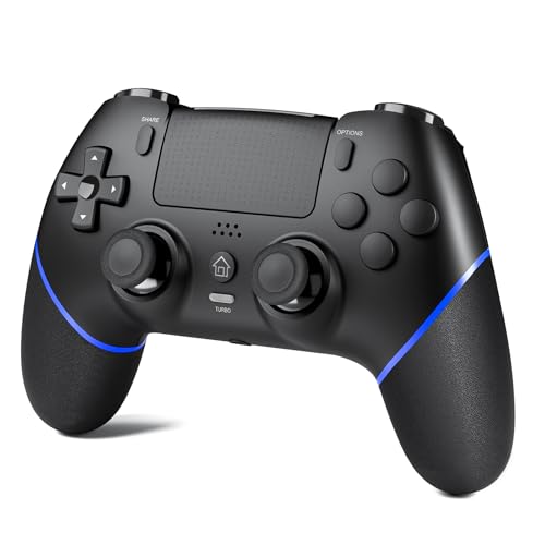 Detalle de CHEREEKI Mando para PS4: versión 2024 con Mapeo, joystick Hall y vibración Dual