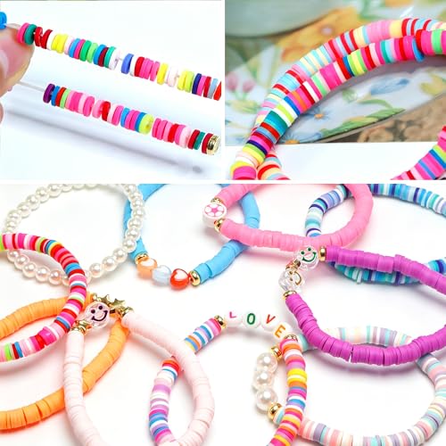 Detalle de CHENSILAIYI Friendship Bracelets for Girls: 10-Piece Beaded Matching Bracelet Set
