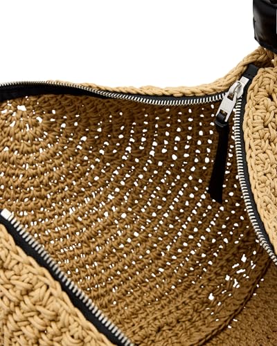 Detalle 2 de AllSaints Half Moon Knot Shoulder Bag Natural Brown