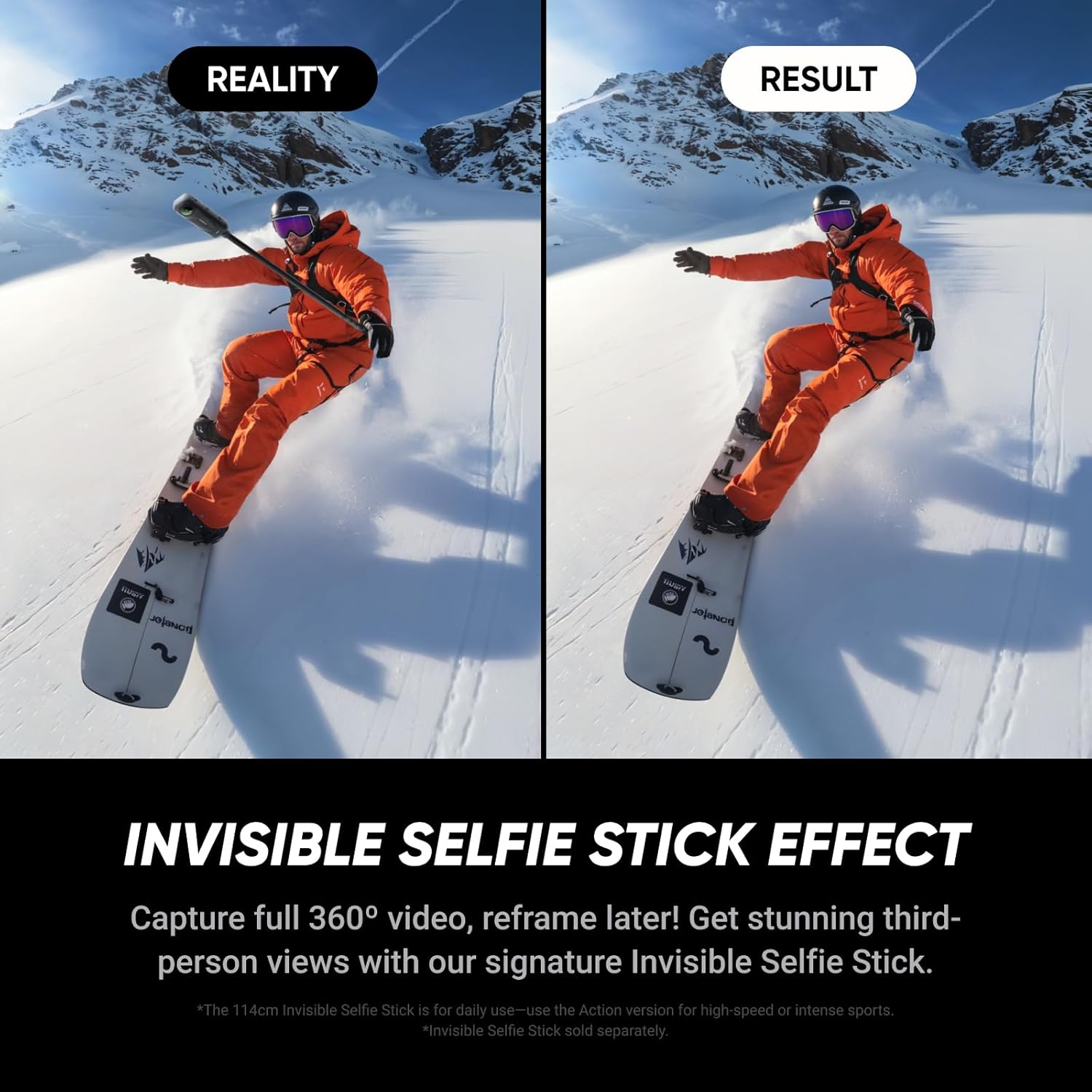 Thumbnail 3 de Insta360 X5 Essentials Bundle (Waterproof) – 8K 360° action camera with low-light processing