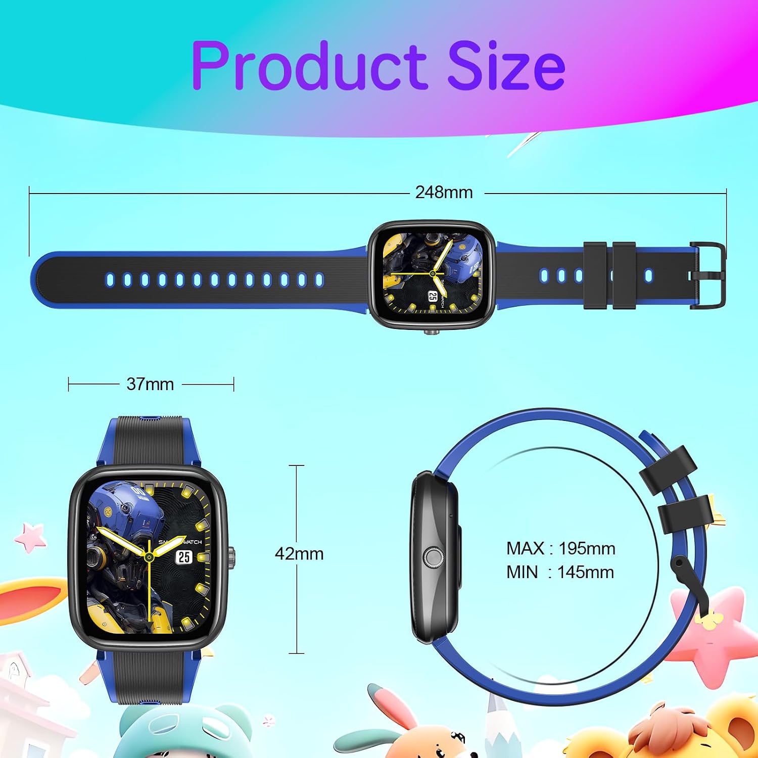 Thumbnail 6 de Smartwatch Bambini 1.75 pollici con attività