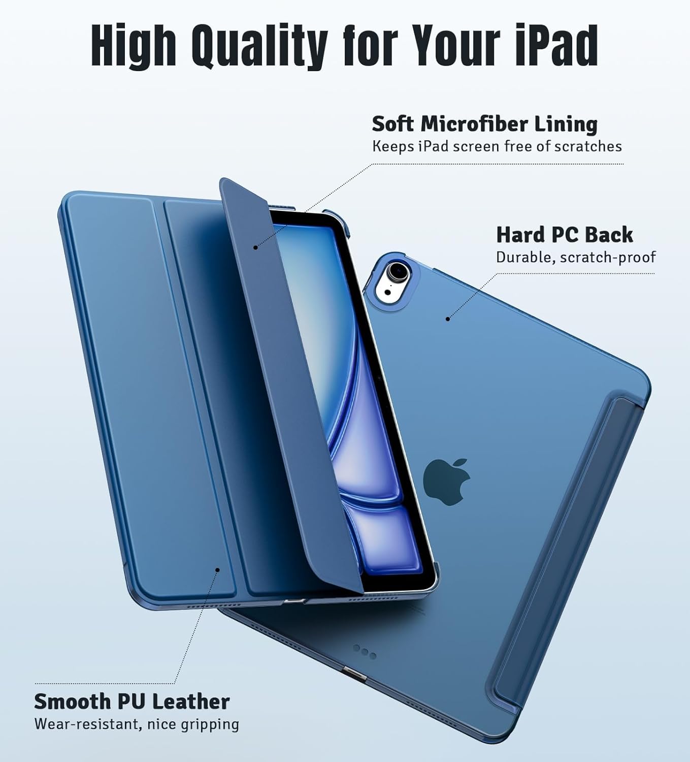 Thumbnail 2 de TiMOVO Slim Translucent Case for iPad Air 11 Inch (M4/M3/M2) – Abyss Blue