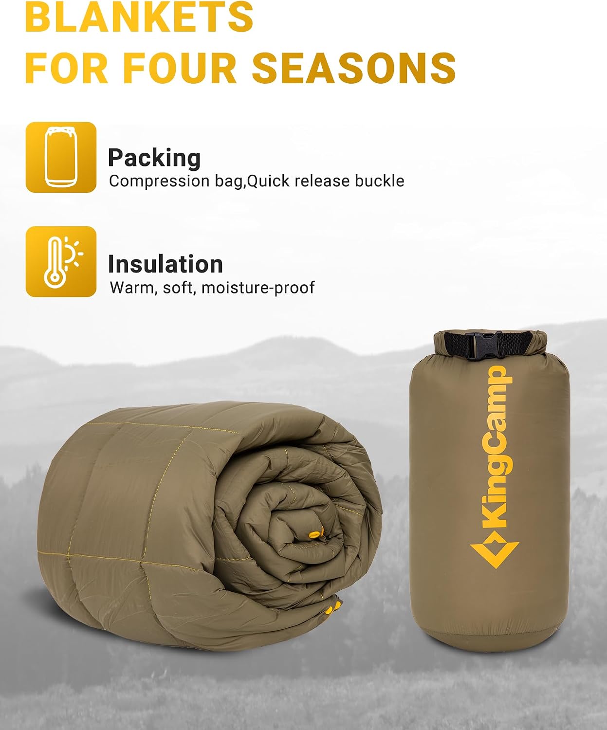 Thumbnail 6 de KingCamp Camping Blanket 20D Nylon