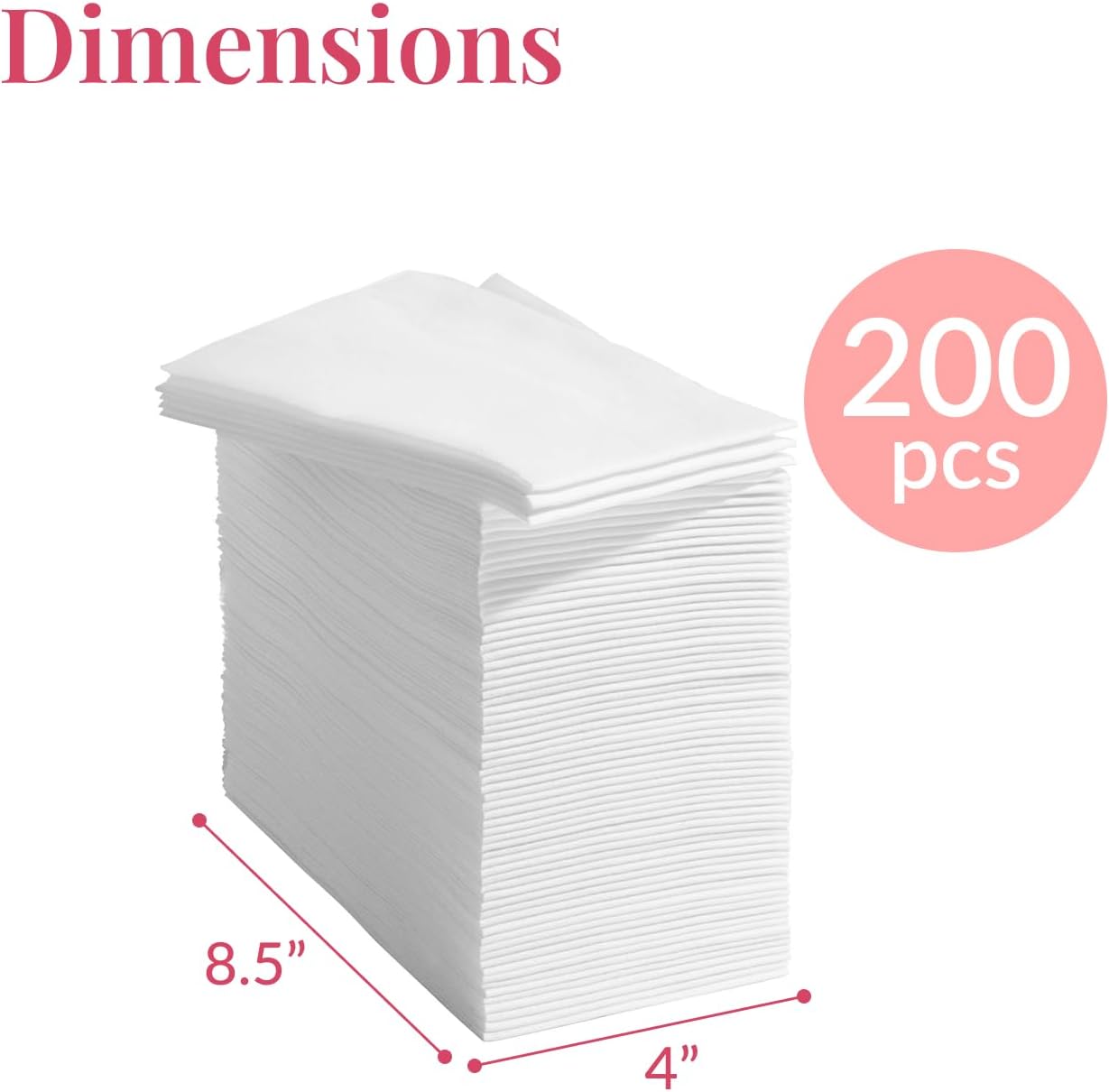 Detalle de Prestee 200 Disposable Linen-Like Hand Towels (2-Ply) — White Guest Towels for Weddings, Events, and Dinners