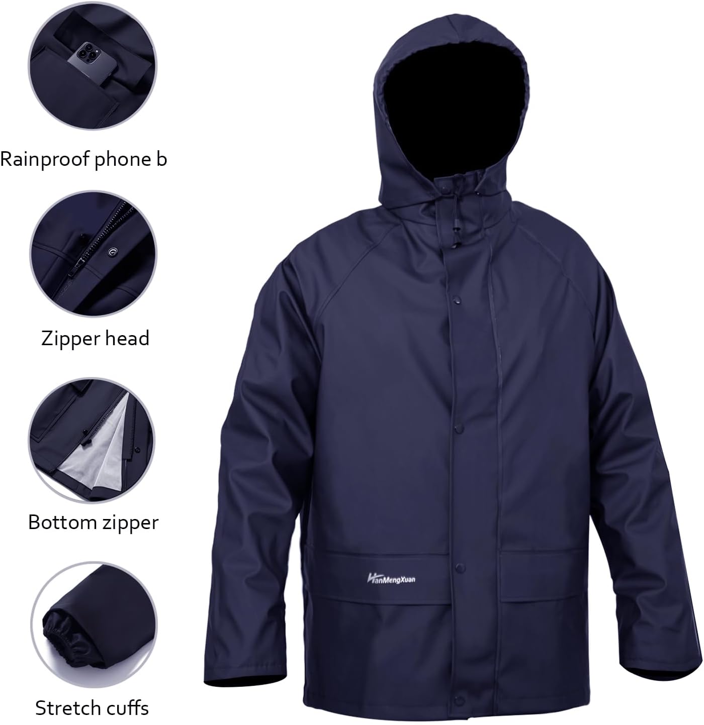 Detalle 2 de HANMENGXUAN Rain Suit PVC/PU
