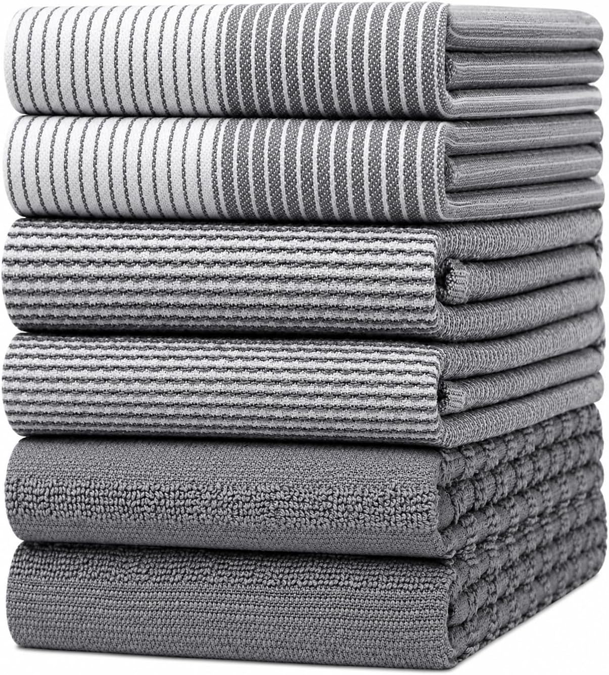 Detalle de Premium Kitchen Towels 20x28, 6-Pack 🧻