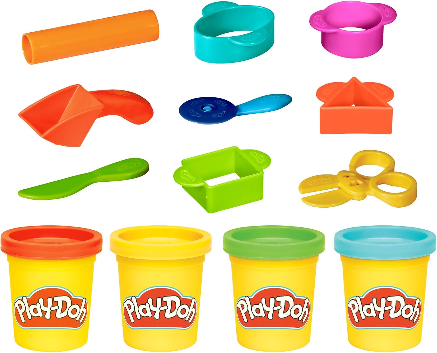 Detalle de Mon 1ER KIT PDOH Hasbro HAOB11695L0 : kit créatif Play-Doh pour les enfants à partir de 3 ans