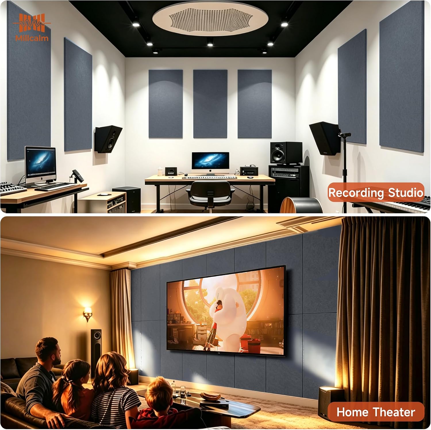 Thumbnail 6 de Millcalm Acoustic Wall Panels, 4-Pack