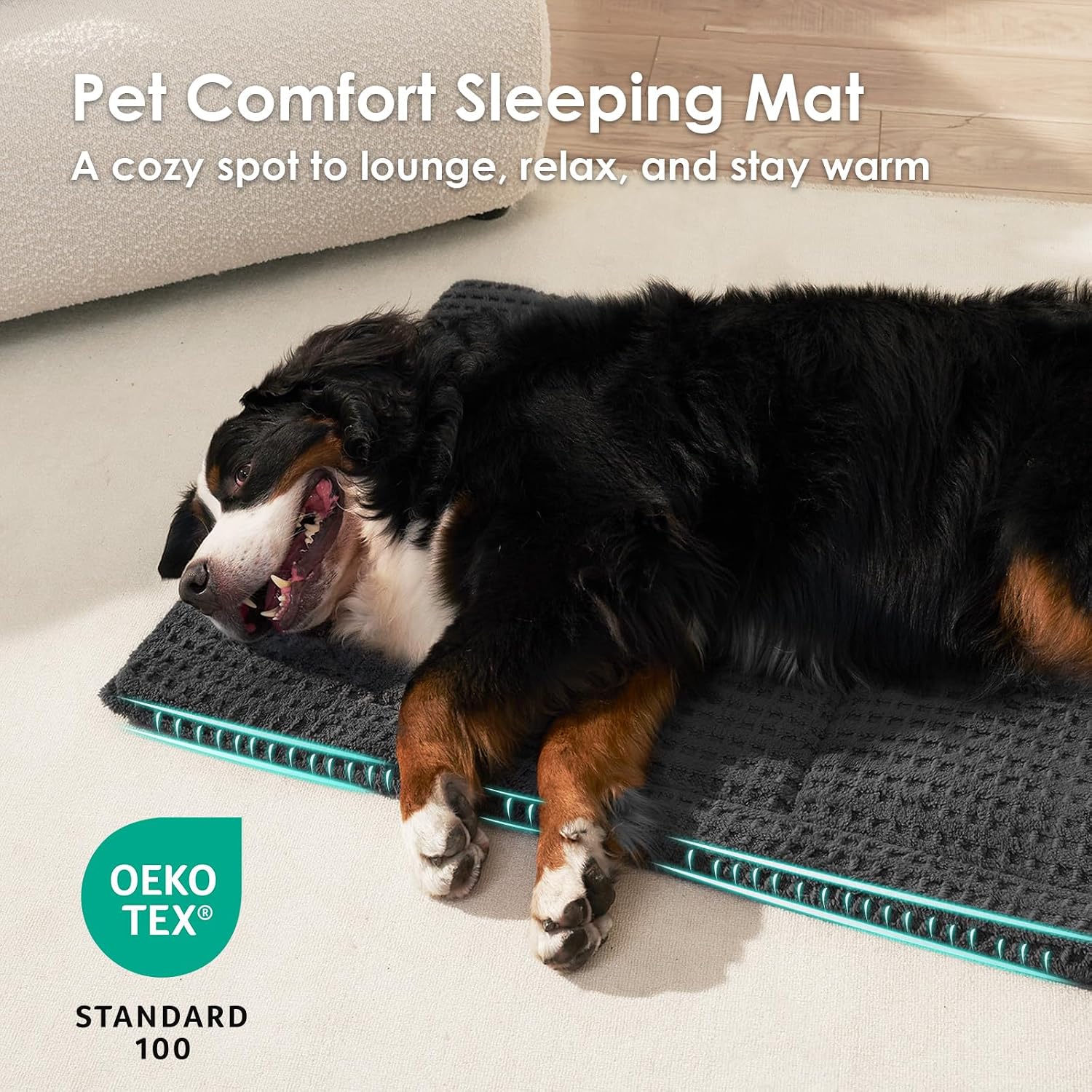 Detalle 2 de EHEYCIGA Dog Crate Mat, 36x23 in.