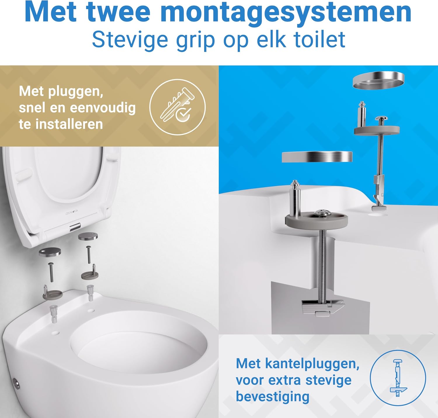 Thumbnail 4 de LOBENSWERK TDE ovale toiletbril met softclose, antibacterieel Duroplast