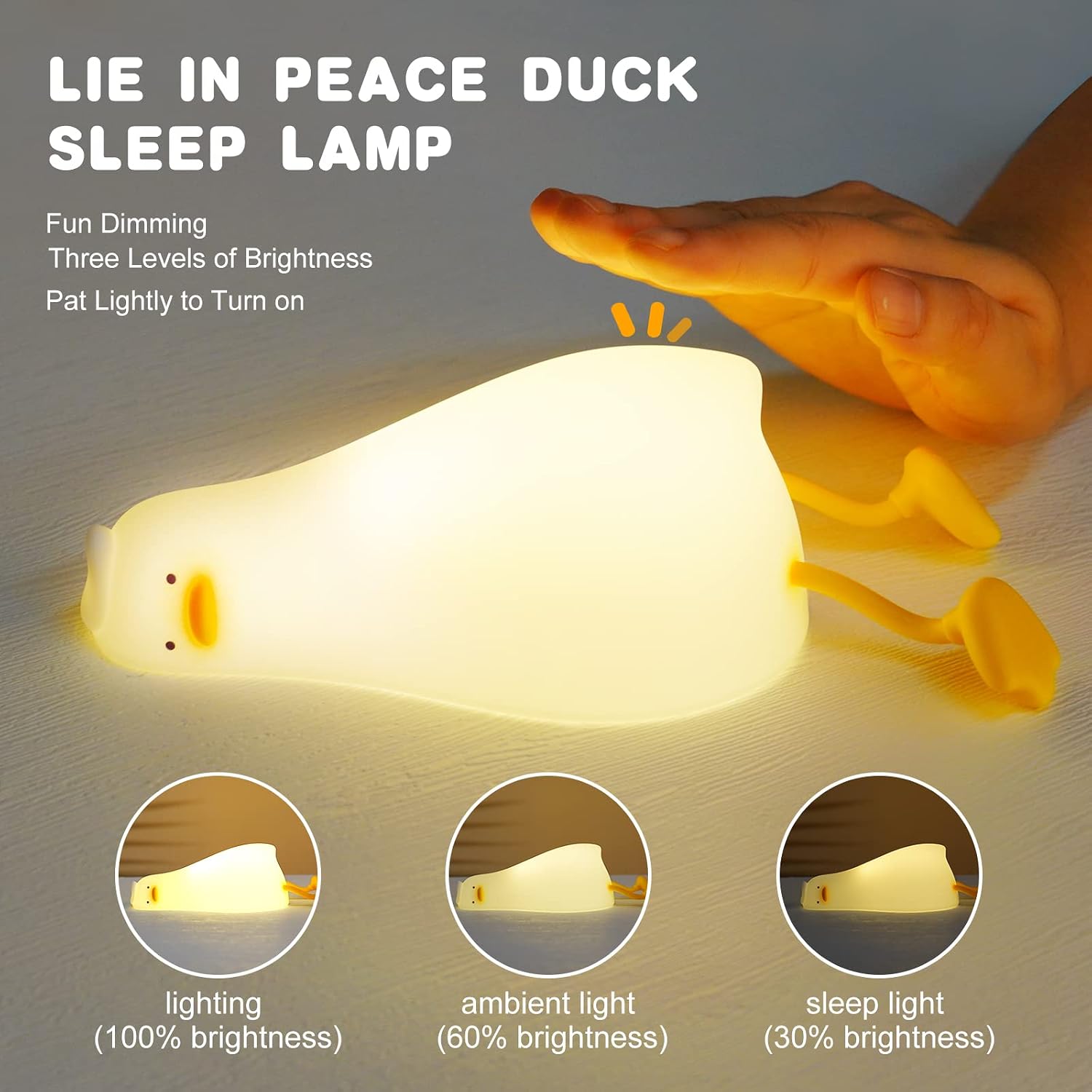 Thumbnail 2 de URAQT Lying Flat Duck Kids Night Light