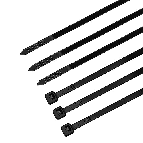 Detalle de Amazon Basics Fascette stringicavo regolabili – 500 pezzi in nero, 100–300 mm