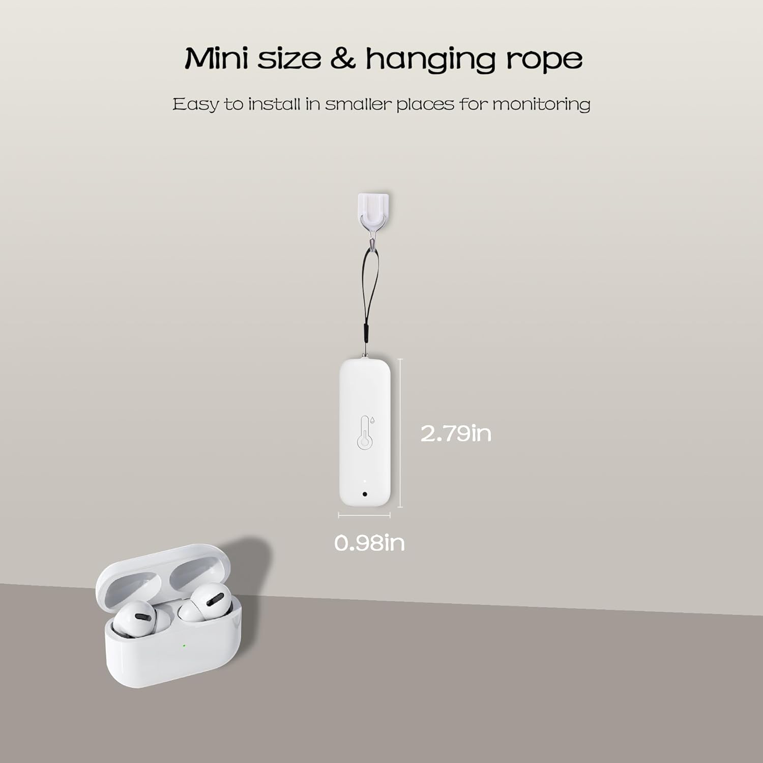 Thumbnail 5 de PHOVOLT WiFi-Hygrometer-Thermometer-Sensor: kabelloser Temperatur- und Feuchtigkeitssensor für drinnen & draußen